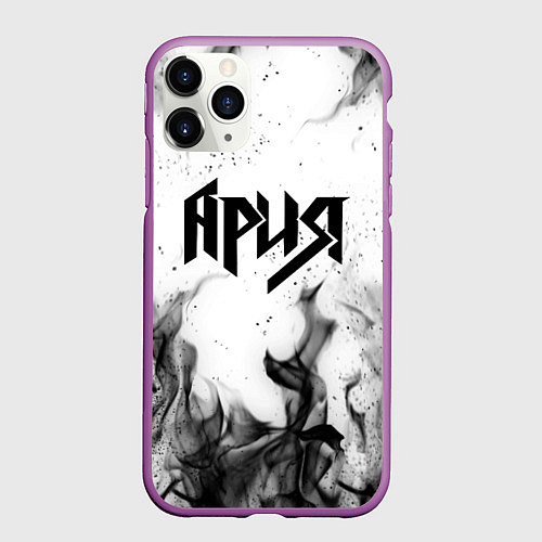 Чехол iPhone 11 Pro матовый АРИЯ / 3D-Фиолетовый – фото 1