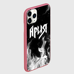Чехол iPhone 11 Pro матовый АРИЯ, цвет: 3D-малиновый — фото 2