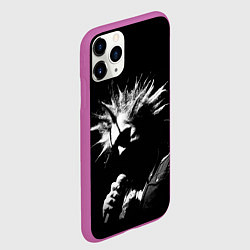 Чехол iPhone 11 Pro матовый Король и Шут Анархия спина, цвет: 3D-фиолетовый — фото 2