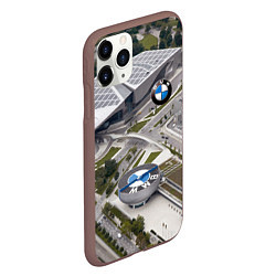 Чехол iPhone 11 Pro матовый BMW city, цвет: 3D-коричневый — фото 2