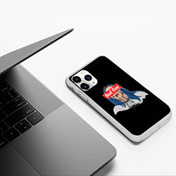 Чехол iPhone 11 Pro матовый Bad Guy, цвет: 3D-белый — фото 2