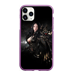 Чехол iPhone 11 Pro матовый Lost ark girl, цвет: 3D-фиолетовый