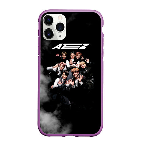 Чехол iPhone 11 Pro матовый Ateez / 3D-Фиолетовый – фото 1