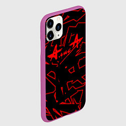 Чехол iPhone 11 Pro матовый Алиса, цвет: 3D-фиолетовый — фото 2