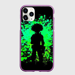 Чехол iPhone 11 Pro матовый Моя геройская академия, цвет: 3D-фиолетовый