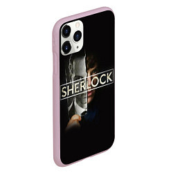 Чехол iPhone 11 Pro матовый Sherlock, цвет: 3D-розовый — фото 2