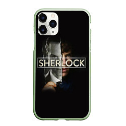 Чехол iPhone 11 Pro матовый Sherlock, цвет: 3D-салатовый