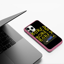 Чехол iPhone 11 Pro матовый Boreb, цвет: 3D-малиновый — фото 2