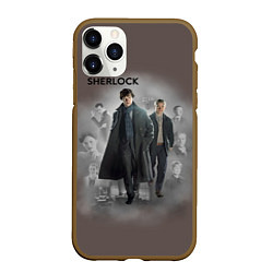 Чехол iPhone 11 Pro матовый Sherlock, цвет: 3D-коричневый