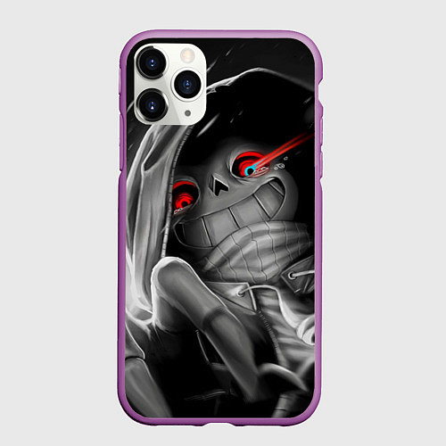 Чехол iPhone 11 Pro матовый UNDERTALE / 3D-Фиолетовый – фото 1