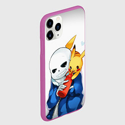 Чехол iPhone 11 Pro матовый UNDERTALE, цвет: 3D-фиолетовый — фото 2