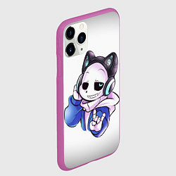 Чехол iPhone 11 Pro матовый UNDERTALE, цвет: 3D-фиолетовый — фото 2