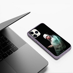 Чехол iPhone 11 Pro матовый BILLIE EILISH, цвет: 3D-серый — фото 2