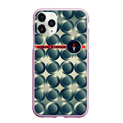 Чехол iPhone 11 Pro матовый Компас в сердце, цвет: 3D-розовый