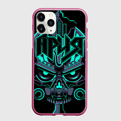 Чехол iPhone 11 Pro матовый Ария, цвет: 3D-малиновый