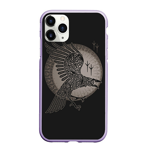 Чехол iPhone 11 Pro матовый Vikings / 3D-Светло-сиреневый – фото 1