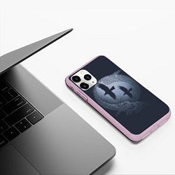 Чехол iPhone 11 Pro матовый Vikings, цвет: 3D-розовый — фото 2