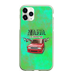 Чехол iPhone 11 Pro матовый Mafia, цвет: 3D-салатовый