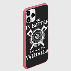 Чехол iPhone 11 Pro матовый Vikings, цвет: 3D-малиновый — фото 2