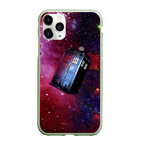 Чехол iPhone 11 Pro матовый Doctor Who / 3D-Салатовый – фото 1