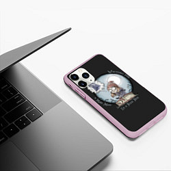 Чехол iPhone 11 Pro матовый Doctor Who, цвет: 3D-розовый — фото 2