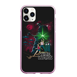 Чехол iPhone 11 Pro матовый Time Wars, цвет: 3D-розовый