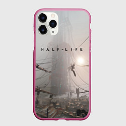 Чехол iPhone 11 Pro матовый HALF-LIFE, цвет: 3D-малиновый