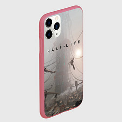 Чехол iPhone 11 Pro матовый HALF-LIFE, цвет: 3D-малиновый — фото 2