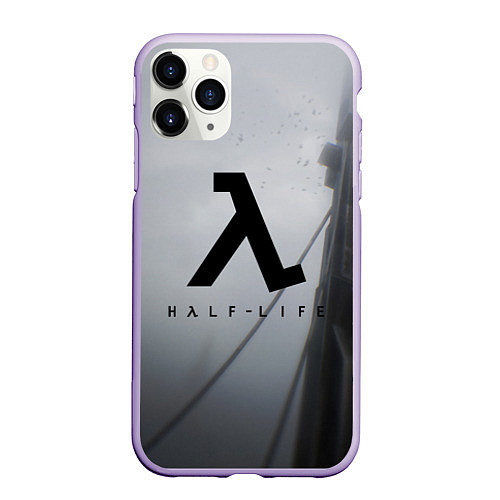 Чехол iPhone 11 Pro матовый Half Life / 3D-Светло-сиреневый – фото 1