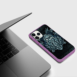 Чехол iPhone 11 Pro матовый Odinn, цвет: 3D-фиолетовый — фото 2