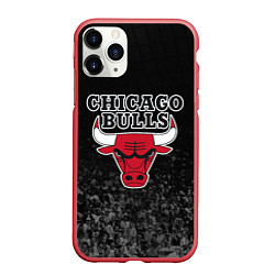 Чехол iPhone 11 Pro матовый CHICAGO BULLS