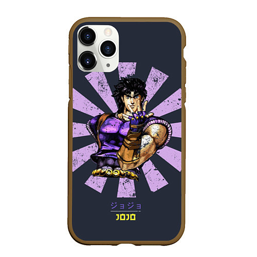 Чехол iPhone 11 Pro матовый JoJo Bizarre Adventure / 3D-Коричневый – фото 1
