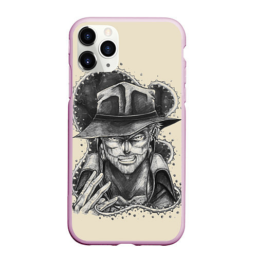 Чехол iPhone 11 Pro матовый JoJo Bizarre Adventure / 3D-Розовый – фото 1