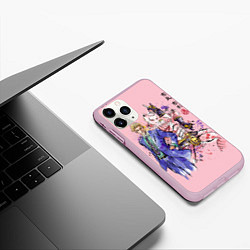 Чехол iPhone 11 Pro матовый JoJo Bizarre Adventure, цвет: 3D-розовый — фото 2