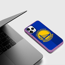 Чехол iPhone 11 Pro матовый GOLDEN STATE WARRIORS, цвет: 3D-фиолетовый — фото 2
