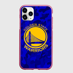 Чехол iPhone 11 Pro матовый GOLDEN STATE WARRIORS, цвет: 3D-малиновый