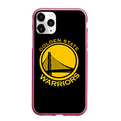 Чехол iPhone 11 Pro матовый GOLDEN STATE WARRIORS, цвет: 3D-малиновый