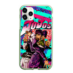 Чехол iPhone 11 Pro матовый Jojo, цвет: 3D-салатовый