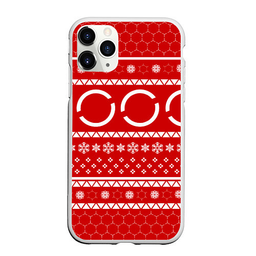 Чехол iPhone 11 Pro матовый СВИТЕР DETROIT BECOME HUMAN / 3D-Белый – фото 1