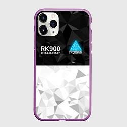 Чехол iPhone 11 Pro матовый RK900 CONNOR, цвет: 3D-фиолетовый