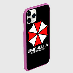 Чехол iPhone 11 Pro матовый UMBRELLA CORP, цвет: 3D-фиолетовый — фото 2