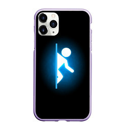 Чехол iPhone 11 Pro матовый Portal, цвет: 3D-светло-сиреневый