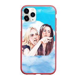 Чехол iPhone 11 Pro матовый Акварельный Мем