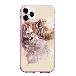 Чехол iPhone 11 Pro матовый Princess Mononoke, цвет: 3D-розовый