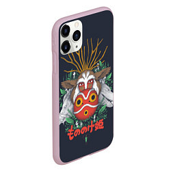 Чехол iPhone 11 Pro матовый Princess Mononoke, цвет: 3D-розовый — фото 2