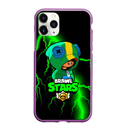 Чехол iPhone 11 Pro матовый Brawl Stars LEON