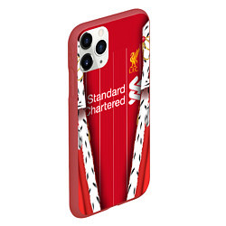 Чехол iPhone 11 Pro матовый King liverpool, цвет: 3D-красный — фото 2