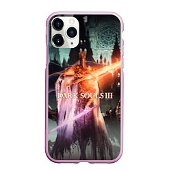 Чехол iPhone 11 Pro матовый Dark Souls 3 Pontiff Sulyvahn, цвет: 3D-розовый