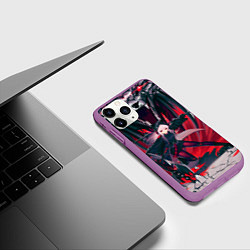 Чехол iPhone 11 Pro матовый Arknights art, цвет: 3D-фиолетовый — фото 2