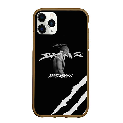 Чехол iPhone 11 Pro матовый XXXTENTACION SKINS / 3D-Коричневый – фото 1